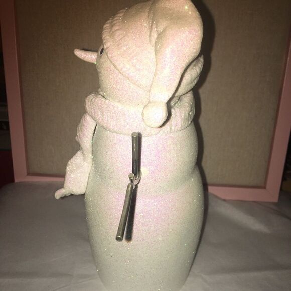 GLITTER snowman, porcelain - Picture 3 of 7
